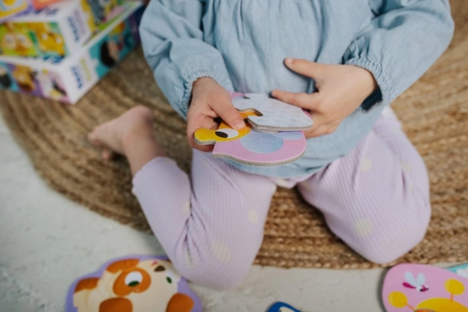 Baby puzzle se zvířátky z farmy 6v1
