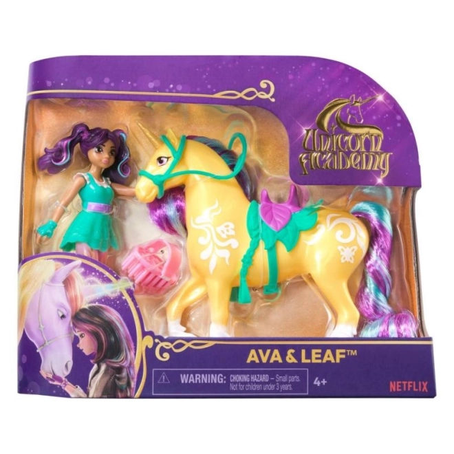 Unicorn academy figurky 11 cm ava a leaf