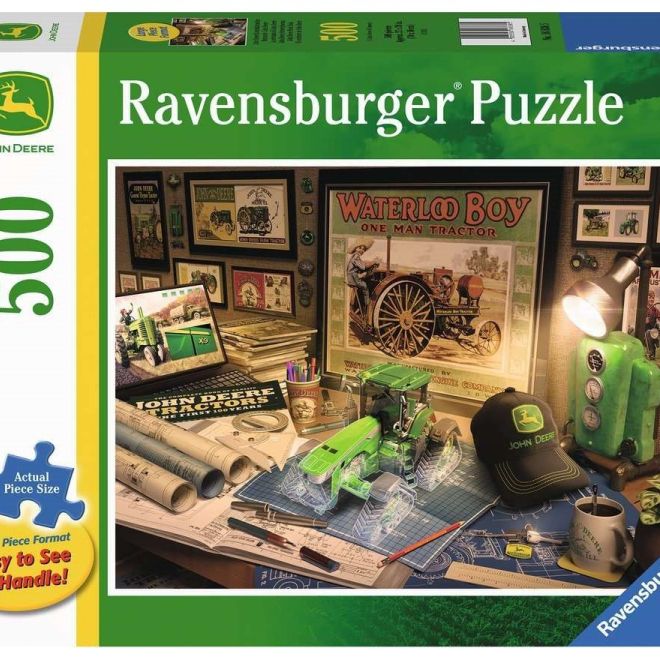 RAVENSBURGER Puzzle John Deere: Pracovní stůl XXL 500 dílků