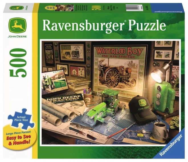 RAVENSBURGER Puzzle John Deere: Pracovní stůl XXL 500 dílků