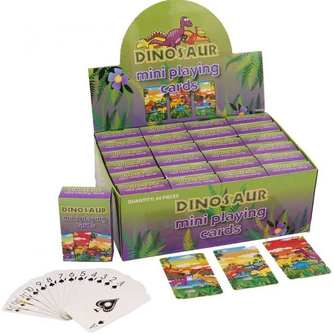 Mini hrací karty - Dinosauři (54 listů)