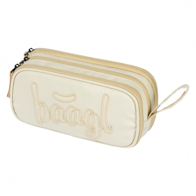 BAAGL 3 SET Coolmate Beige: batoh, penál, sáček