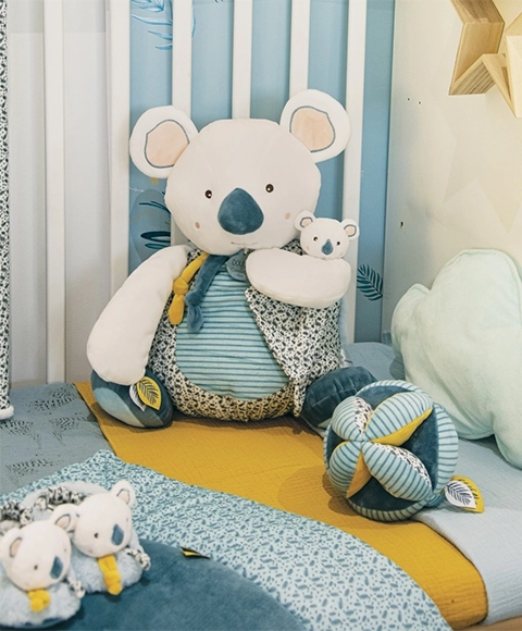 Doudou Textilní aktivní míč koala 15 cm