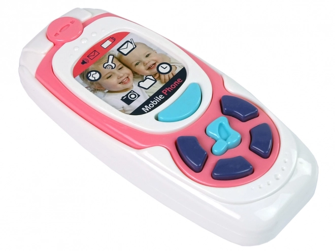 Dětský vzdělávací mobilní telefon Melody Pink