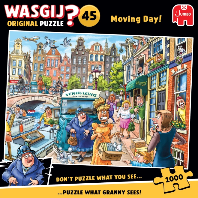 Jumbo puzzle Wasgij 45: Stěhování 1000 dílků