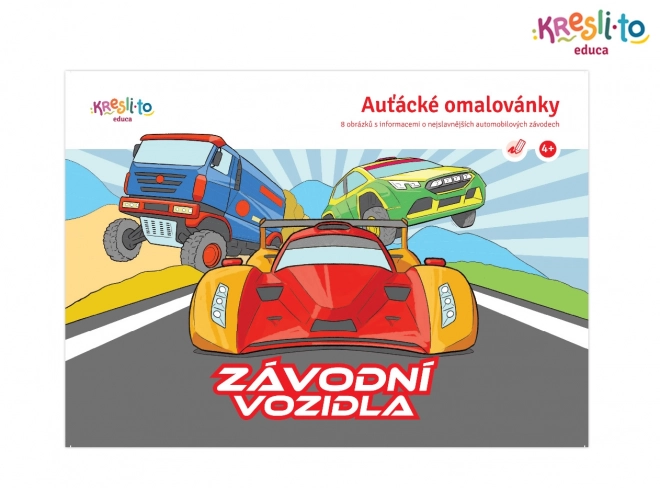 Omalovánky Závodní auta