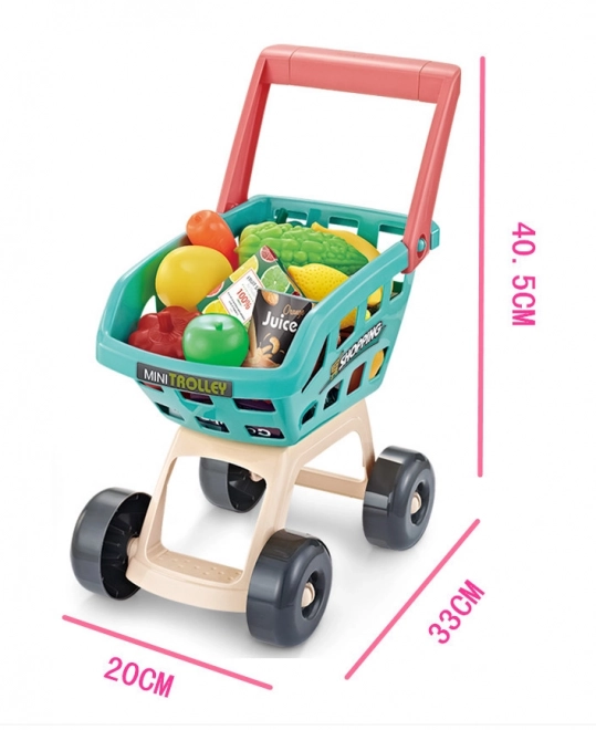 Supermarket s košíkem a pokladnou Woopie