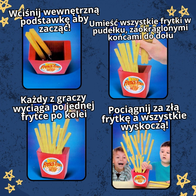Skákající hranolky hra zručnosti