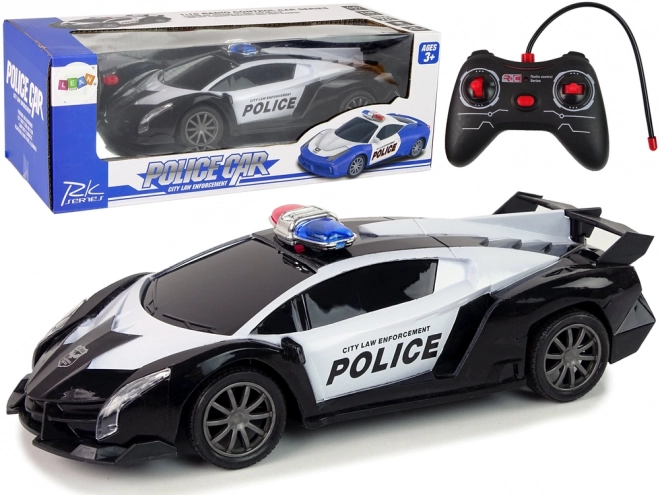 Policejní R/C závodní auto na dálkové ovládání + dobíjecí baterie