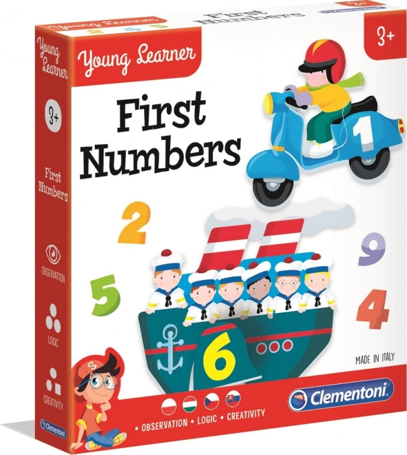 CLEMENTONI Young Learner: První čísla 9x2 dílky