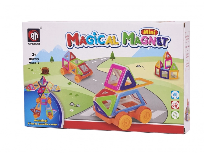 Magnetické stavebnice mini magical magnet - 38 ks