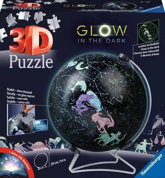 RAVENSBURGER Svítící puzzleball Hvězdný globus 190 dílků