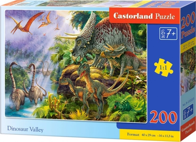 Puzzle Dinosaur Valley s 200 dílky