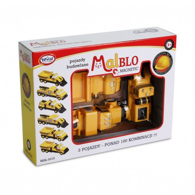 Magnetická stavební vozidla MalBlo