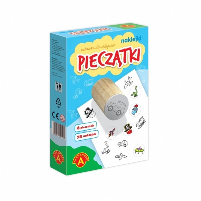Malá razítka a samolepky pro chlapce