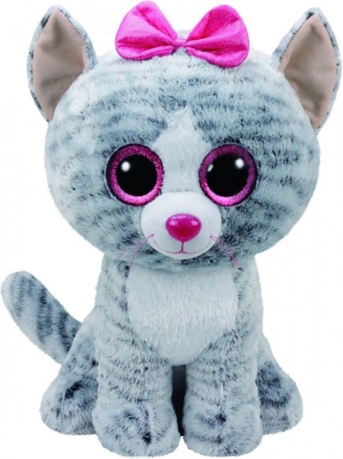 Maskotka TY Beanie Boos Kiki - Šedá kočka