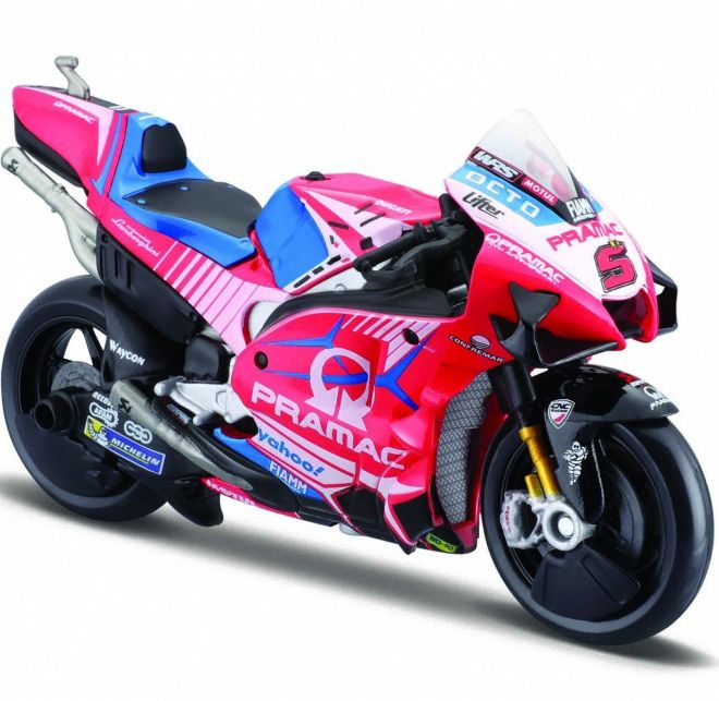 Kovový model motocyklu Ducati Pramac racing 2021 1/18