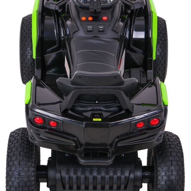 Dětská čtyřkolka ATV Air battery quad Black-Green + nafukovací kola + rádio MP3 + pomalý start