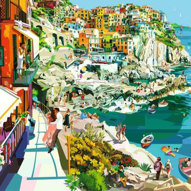 Puzzle 1500 prvků Cinque Terre