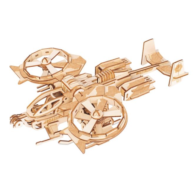 Woodcraft Dřevěné 3D puzzle RDA bitevní vrtulník