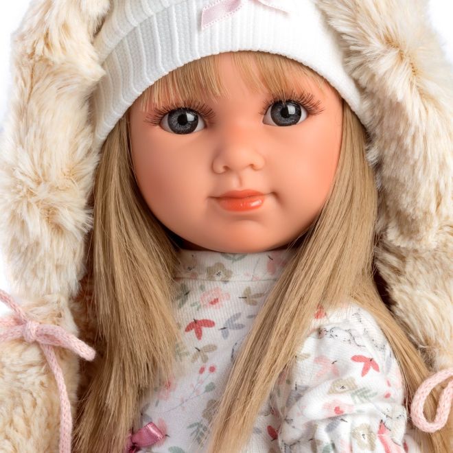 Llorens 53541 ELENA - realistická panenka s měkkým látkovým tělem - 35 cm