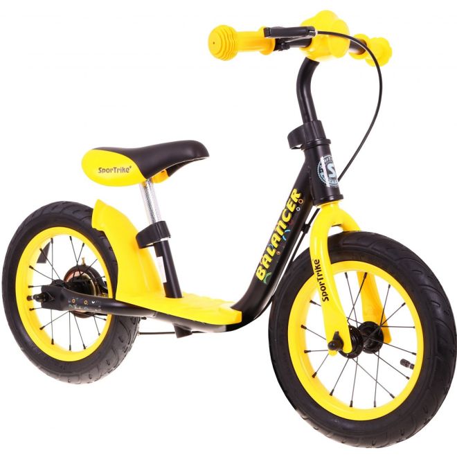 Dětské krosové kolo SporTrike Balancer žluté První kolo, na kterém se naučíte jezdit