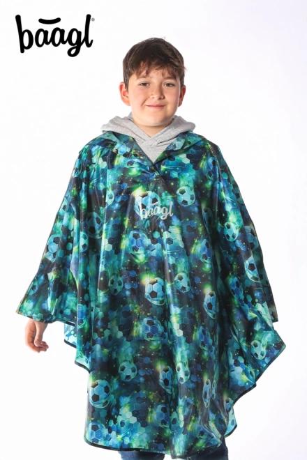 Stylová dětská pláštěnka s motivem míče - velikost XS