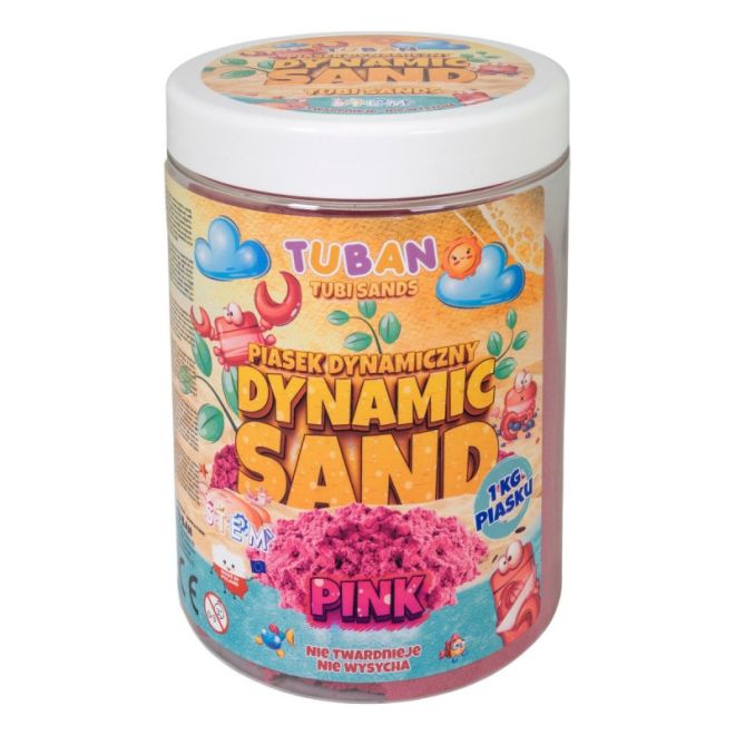 Dynamický písek 1kg růžový