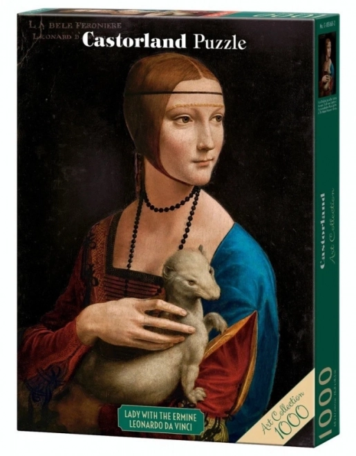 Puzzle 1000 prvků Dáma s erminem Leonardo da Vinci Art Collection