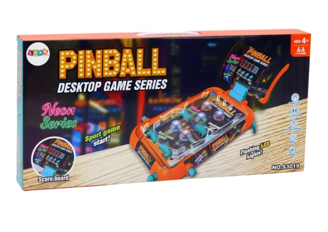 Pinball hra pro zručnost s LED světly a zvuky