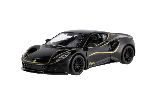 Auto Kinsmart Lotus Emira 1:38 kov/plast 12,5cm 3 barvy na zpětné natažení 12ks v boxu