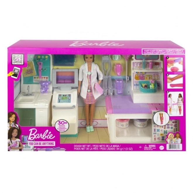 Barbie u lékaře - Sádrování herní set