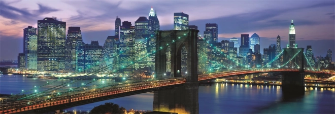 Puzzle Compact Panorama - Brooklynský most v New Yorku