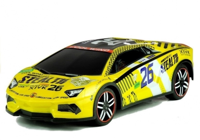 Dálkově ovládané sportovní auto Pilot R/C Yellow