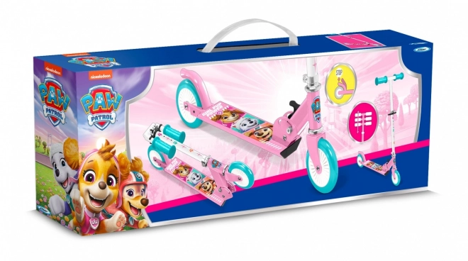 Dvoukolová koloběžka Paw Patrol růžová