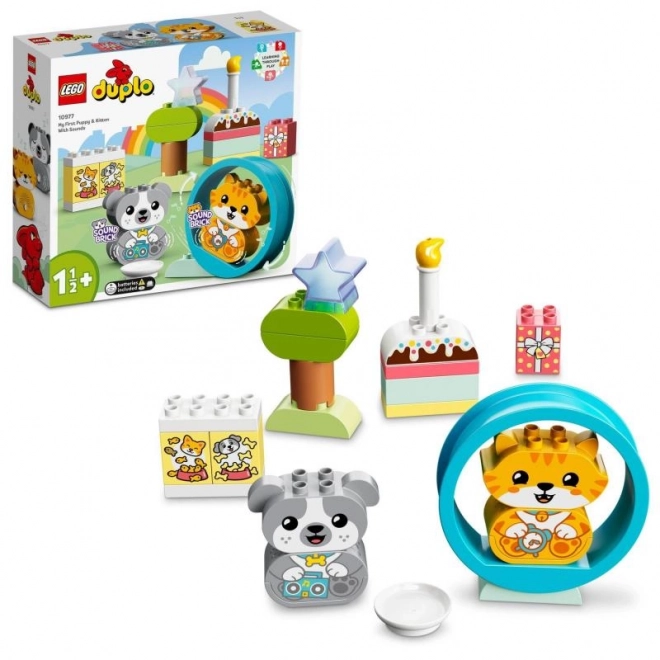 LEGO Duplo 10977 Moje první štěňátko a koťátko vydávající zvuky