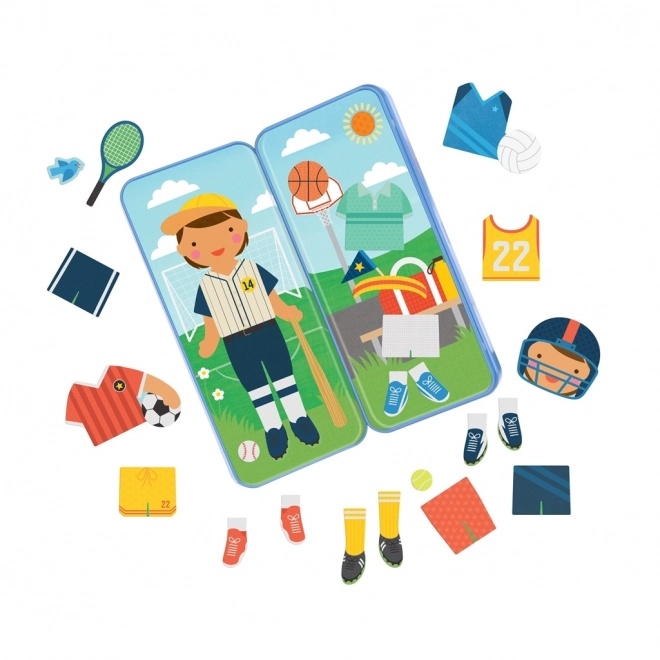 Petit Collage Magnetické puzzle Sportovec