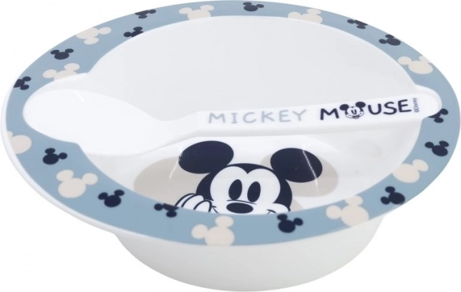 STOR Miska se lžičkou Mickey Mouse