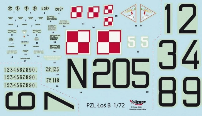 Modelová sada PZL-37B ŁOŚ