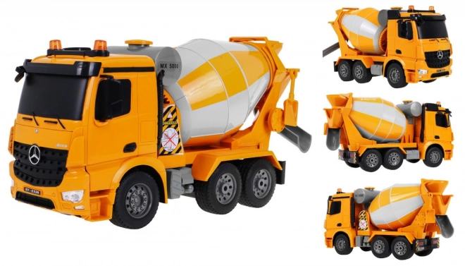 Mercedes-Benz Arocs míchačka na beton pro děti 6+ Dálkově ovládaný model 1:20 Zvuk Světla