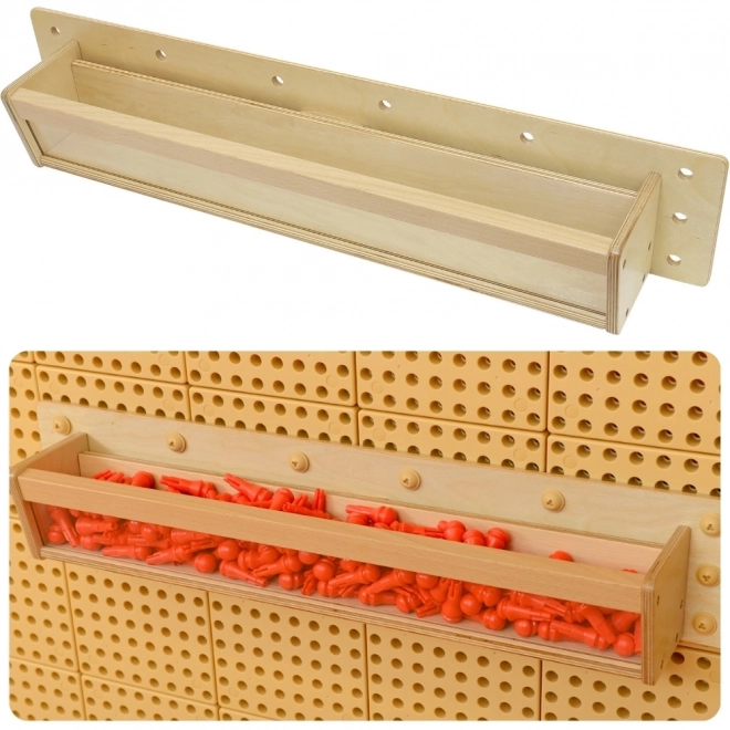 Masterkidz dřevěný box s průhlednou stěnou pro kreativní tabule STEM