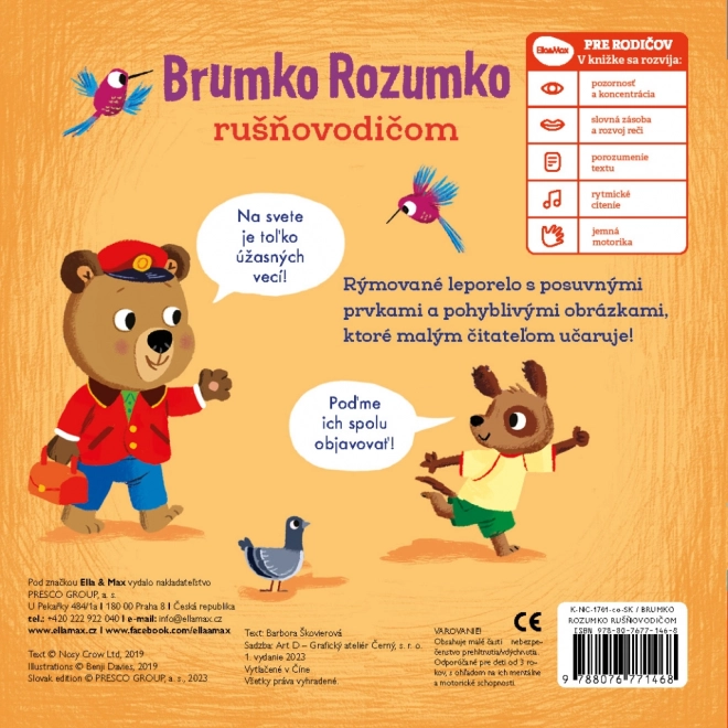 BRUMKO ROZUMKO RUŠNOVODIČOM – Obrázky s pohyblivými prvkami