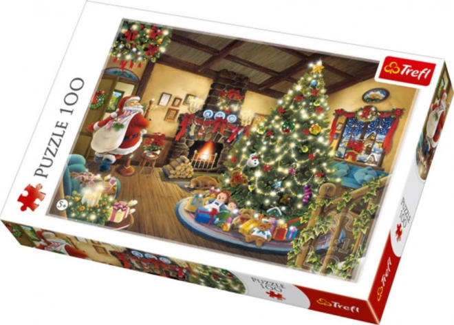 TREFL Puzzle Santa u stromečku 100 dílků