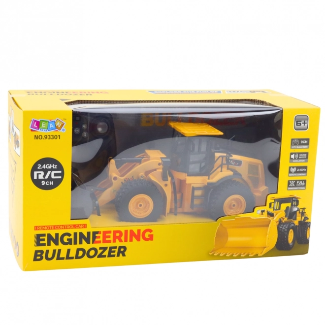 Zalďně ovládaný buldozer RC žlutý
