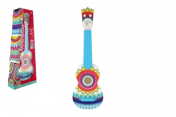 Kytara/ukulele plast 55cm s trsátkem barevná