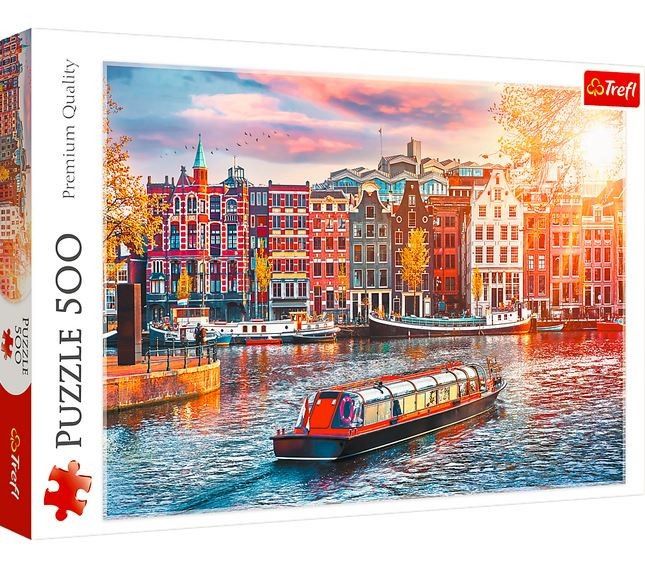 Puzzle 500 prvků Amsterdam Nizozemsko