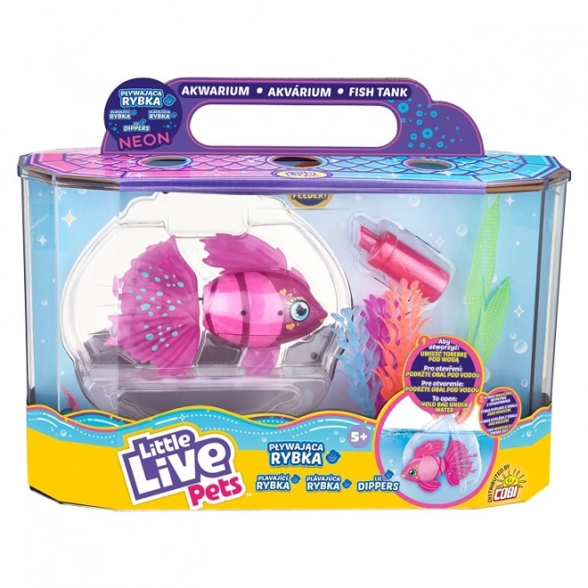 Figurka akvarijní rybky Little Live Pets plavající v akváriu