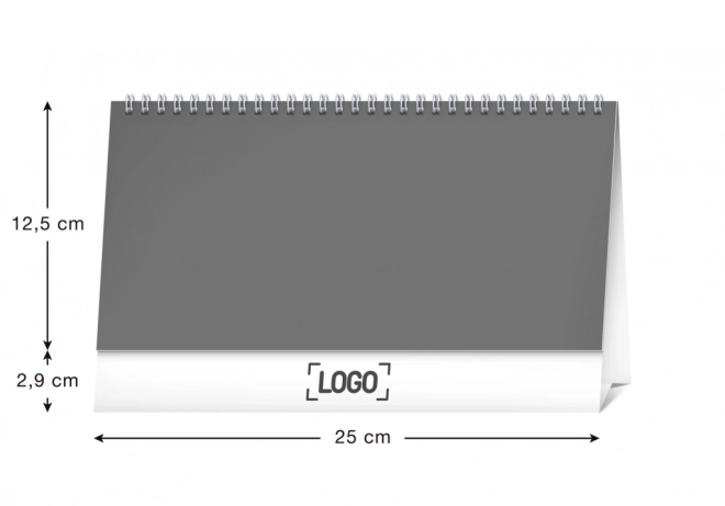 NOTIQUE Stolový kalendár Plánovací 2025, 25 x 12,5 cm