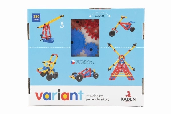 Stavebnice Variant plast 280ks v krabici 33x28x8cm