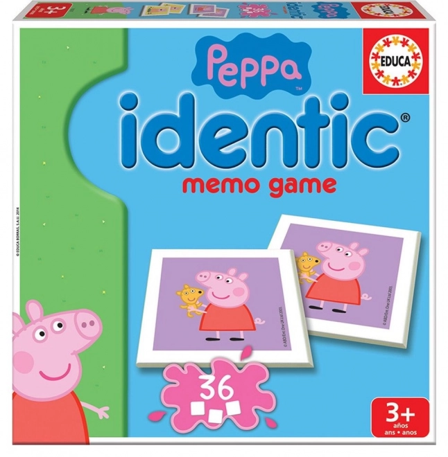 EDUCA Pexeso Prasátko Peppa 36 kartiček